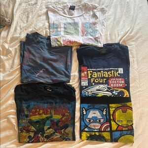 Vintage Marvel Graphic T-Shirts Set, Size M, Except the White Shirt is a L.